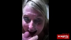 British slut gets fuck and facial
