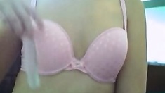 Pink bra and panties