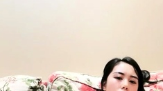 Asian japanese plays with anal toys