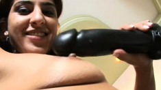 Tight-bodied Mayara enjoys having a turgid black cock in her bunghole