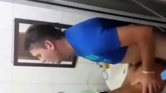 Couple Caught Fucking In The Toilette