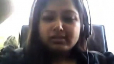 Bored Desi Chubby On Webcam Plays With Her Boobie