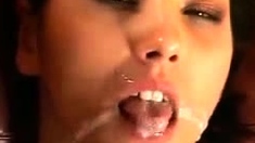 Amateur girl with tattoos anal fuck with facial cumshot