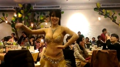 sexy asian Belly Dancer shake her slut boobs